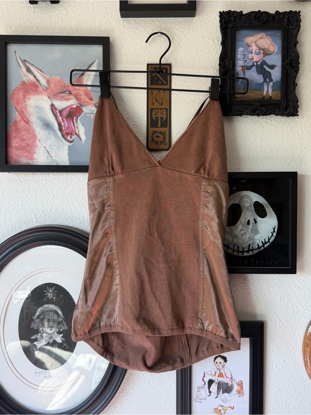 vintage y2k satin halter top